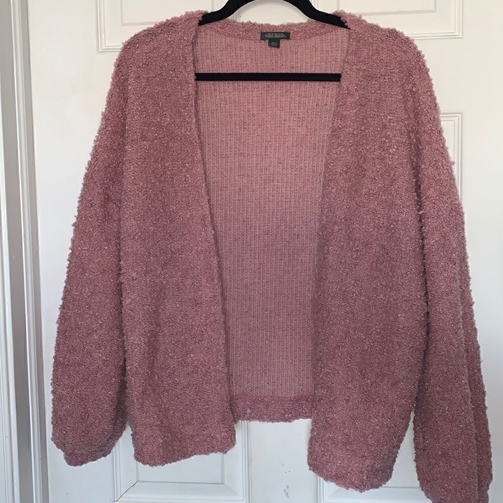 Wild Fable Fuzzy Cardigan Pink Size XS